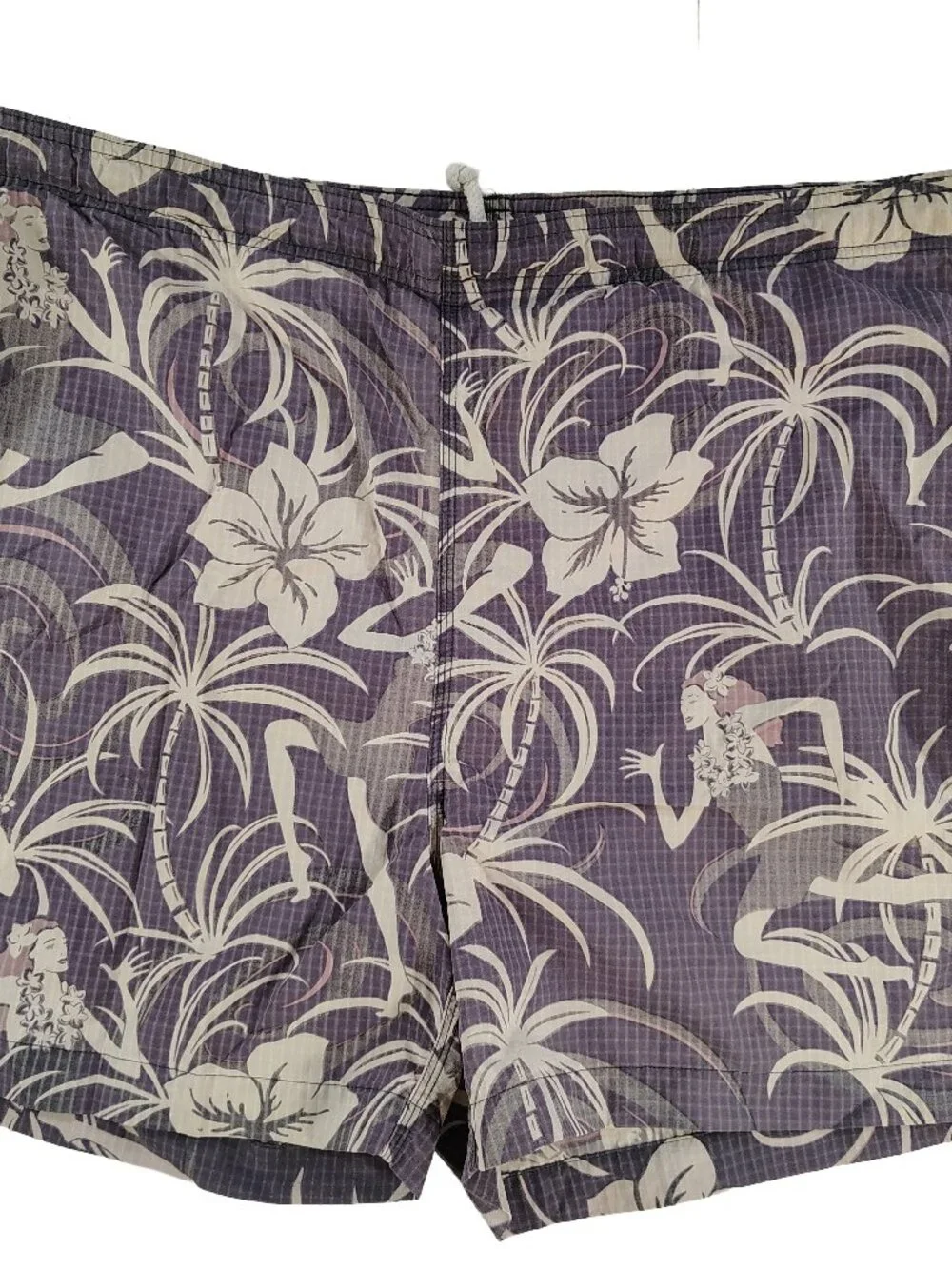 Men's Large Hawaiian Tropical Themed Tommy Bahama Swimshorts